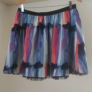Multi color short skirt